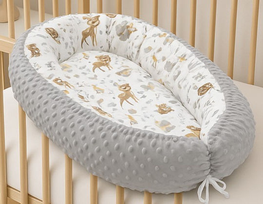 Maboo Baby Nest Minky Forest Deer 50x90cm Maboo Baby Nest Minky Forest Deer 50x90cm