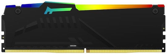 Kingston Fury Beast RGB DDR5 32GB RAM με 2x16GB Modules και Ταχύτητα 5600 για Desktop