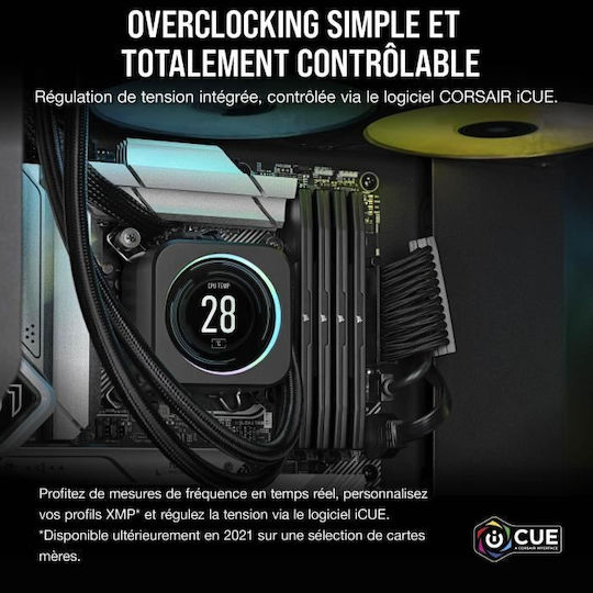 Corsair Vengeance DDR5 32GB RAM με 2x16GB Modules και Ταχύτητα 5200 για Desktop