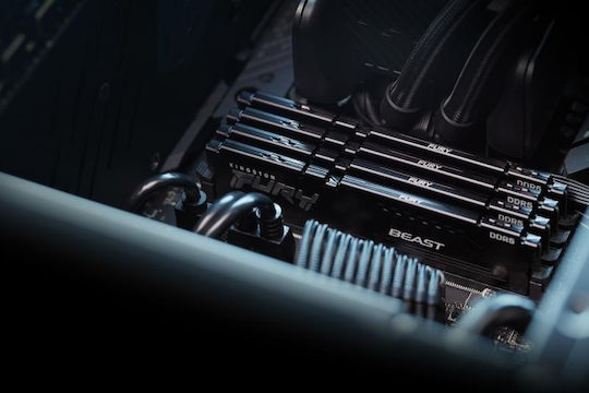 Kingston Fury Beast DDR5 64GB RAM με 2x32GB Modules και Ταχύτητα 5600 για Desktop