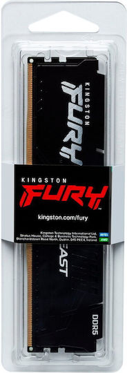 Kingston FURY Beast DDR5 με Module 1x16GB και Ταχύτητα 6000 για Desktop