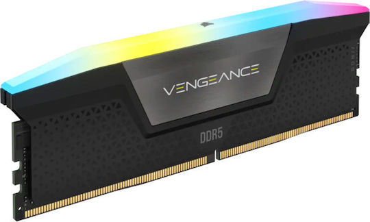 Corsair Vengeance RGB DDR5 32GB RAM with 2x16GB Modules and Speed 6000 for Desktop