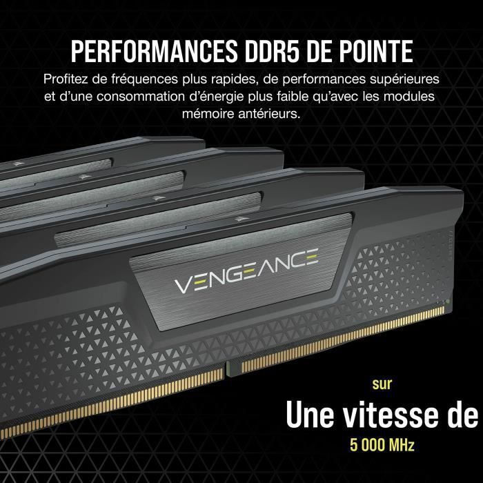 Corsair Vengeance RGB 32GB DDR5 RAM cu 2 module (2x16GB) și Viteză
