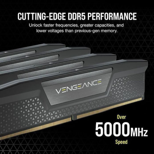 Corsair Vengeance 32GB DDR5 RAM cu 2 module (2x16GB) și Viteză 5600 pentru Desktop