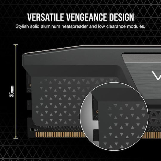 Corsair Vengeance 32GB DDR5 RAM cu 2 module (2x16GB) și Viteză 5600 pentru Desktop