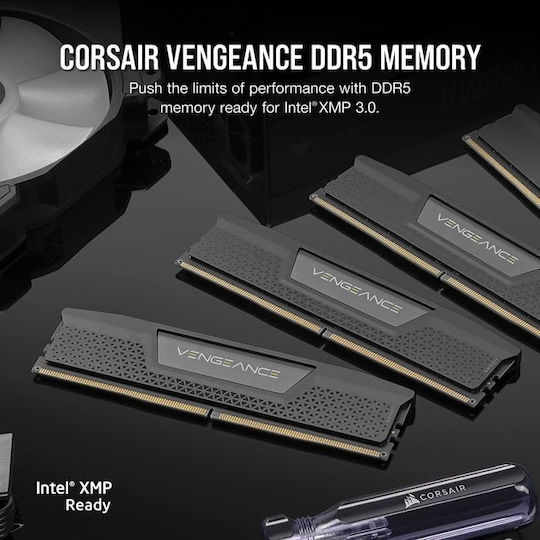 Corsair Vengeance 32GB DDR5 RAM cu 2 module (2x16GB) și Viteză 5600 pentru Desktop