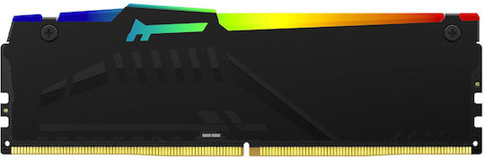 Kingston FURY Beast RGB DDR5 32GB RAM με 2x16GB Modules και Ταχύτητα 6400 για Desktop