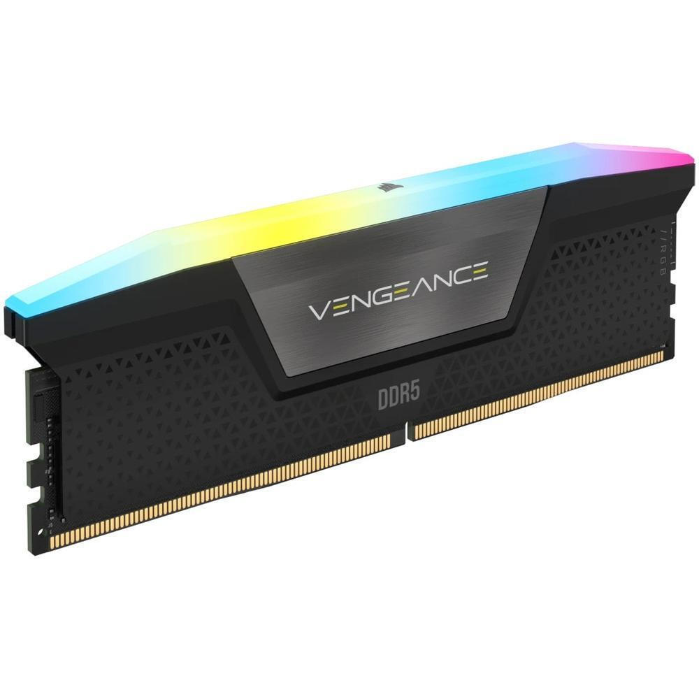 Corsair Vengeance RGB 64GB DDR5 RAM cu 2 module (2x32GB) și Viteză
