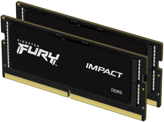 Kingston Fury Impact DDR5 64GB RAM με 2x32GB Modules και Ταχύτητα 4800 για Laptop