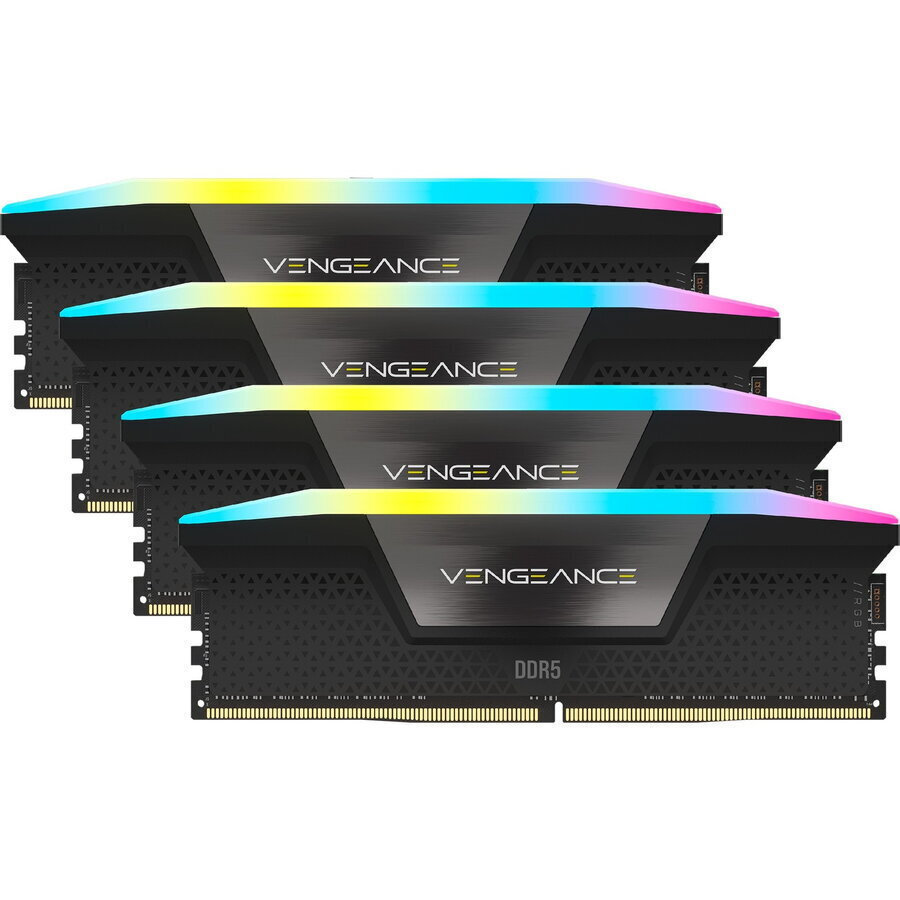 Corsair Vengeance RGB XMP 128GB DDR5 RAM cu 4 module (4x32GB) și