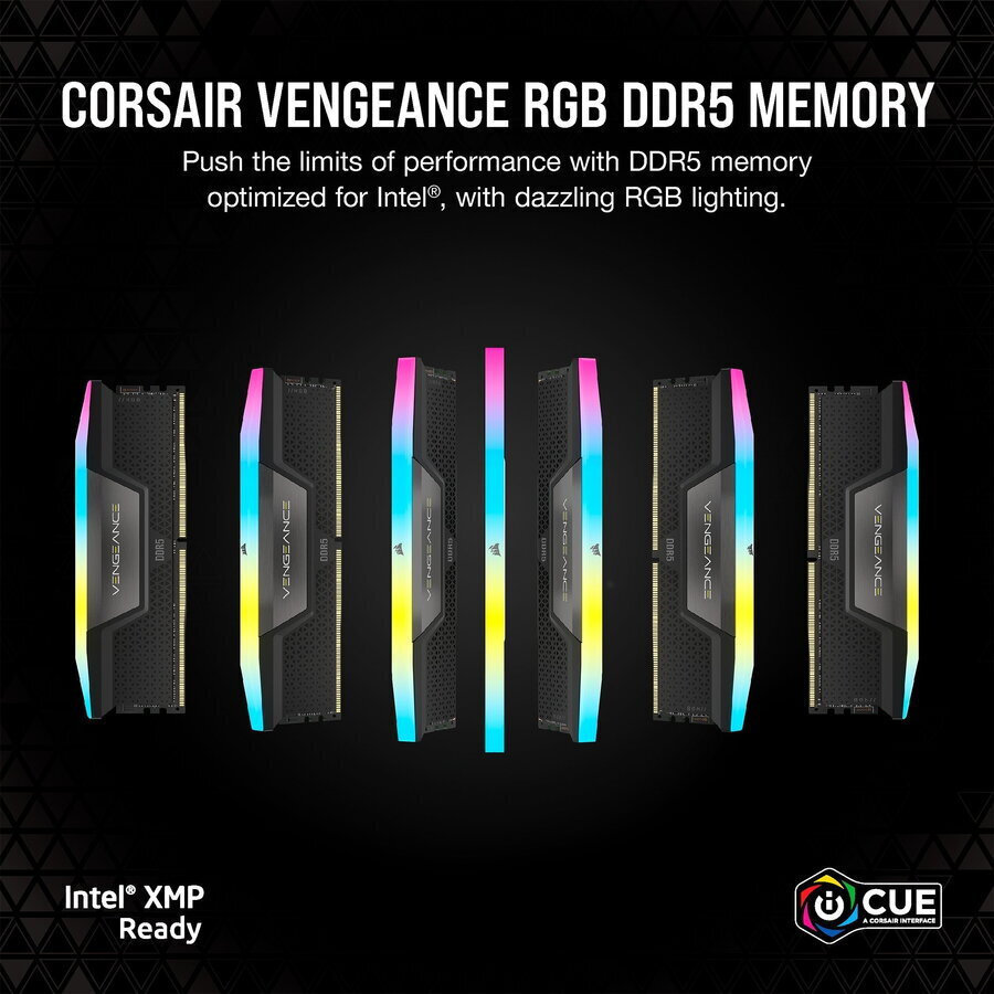 Corsair Vengeance RGB XMP 128GB DDR5 RAM cu 4 module (4x32GB) și