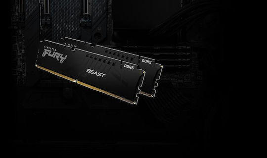 Kingston Fury Beast DDR5 128GB RAM with 4x32GB Modules and Speed 5200 for Desktop