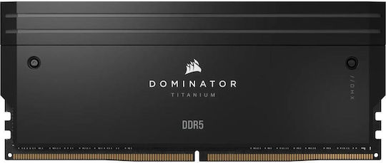 Corsair Dominator Titanium RGB XMP DDR5 64GB RAM με 2x32GB Modules και Ταχύτητα 6400 για Desktop