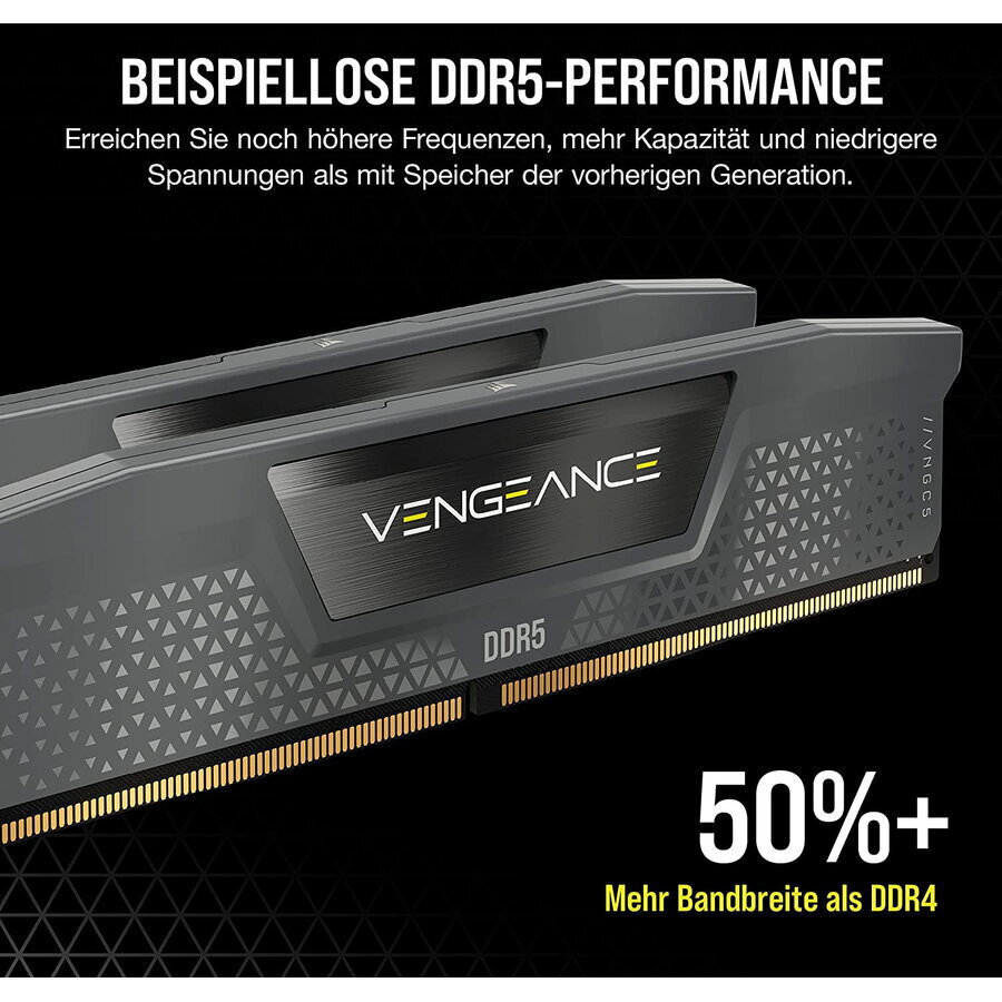 Corsair Vengeance 64GB DDR5 RAM cu 2 module (2x32GB) și Viteză