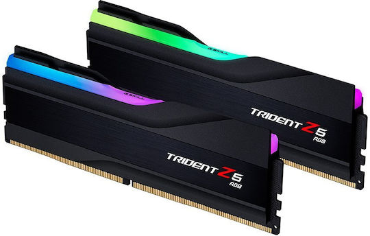 G.Skill Trident Z5 RGB DDR5 32GB RAM με 2x16GB Modules και Ταχύτητα 5600 για Desktop