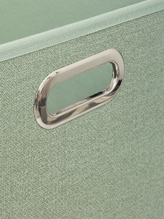 Fabric Storage Box with Lid Green 31x31x31cm 1pcs