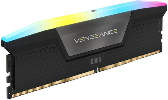 Corsair Vengeance RGB DDR5 64GB RAM with 4x16GB Modules and Speed 6000 for Desktop
