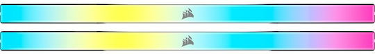 Corsair Vengeance RGB 64GB DDR5 RAM с 2 модула (2x32GB) и Скорост 5600 за Настолен Компютър