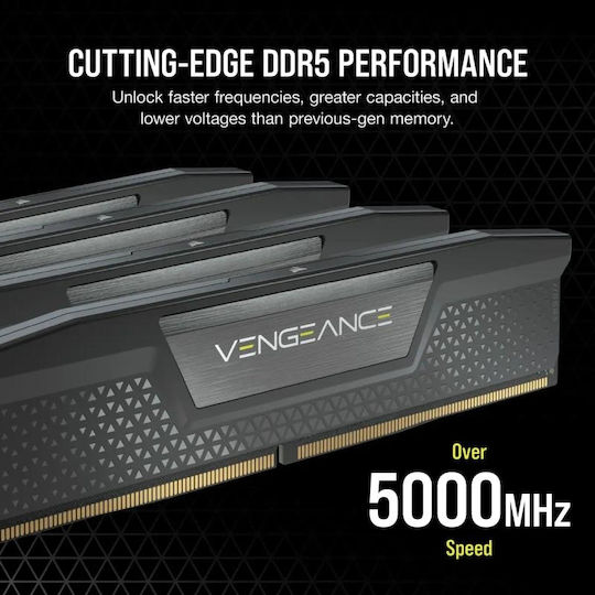 Corsair Vengeance DDR5 32GB RAM with 2x16GB Modules and Speed 6400 for Desktop