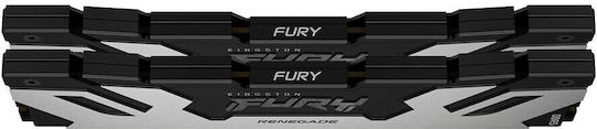 Kingston Fury Renegade Silver DDR5 32GB RAM με 2x16GB Modules και Ταχύτητα 6400 για Desktop