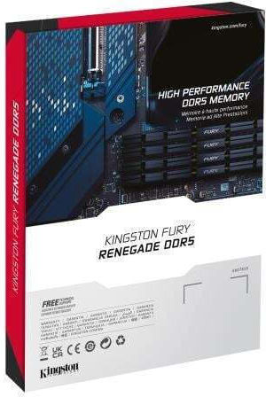 Kingston Fury Renegade Silver DDR5 32GB RAM με 2x16GB Modules και Ταχύτητα 6400 για Desktop