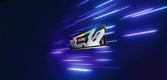 Kingston Fury Renegade RGB DDR5 με Module 1x16GB και Ταχύτητα 6400 για Desktop