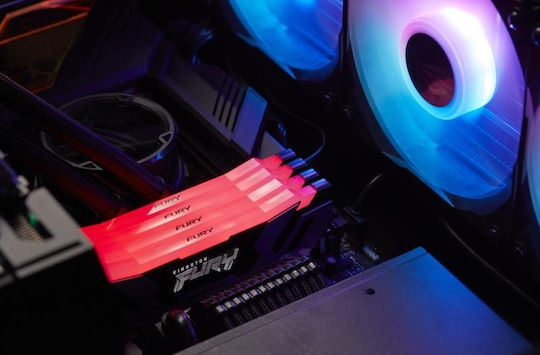 Kingston Fury Renegade RGB DDR5 64GB RAM with 2x32GB Modules and Speed 6000 for Desktop