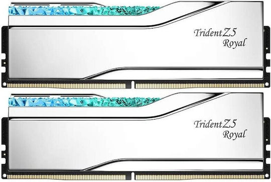 G.Skill Trident Z5 Royal RGB 48GB DDR5 RAM с 2 модула (2x24GB) и Скорост 8400 за Настолен Компютър