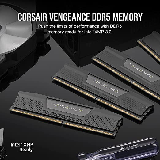 Corsair Vengeance 32GB DDR5 RAM cu 2 module (2x16GB) și Viteză
