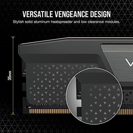 Corsair Vengeance 32GB DDR5 RAM cu 2 module (2x16GB) și Viteză
