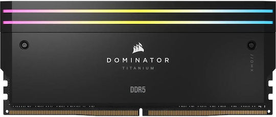 Corsair Dominator Titanium RGB XMP DDR5 48GB RAM with 2x24GB Modules and Speed 6000 for Desktop