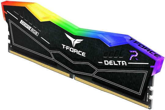 TeamGroup Delta RGB 32GB DDR5 RAM mit 2 Modulen (2x16GB) und Geschwindigkeit 6000 für Schreibtisch