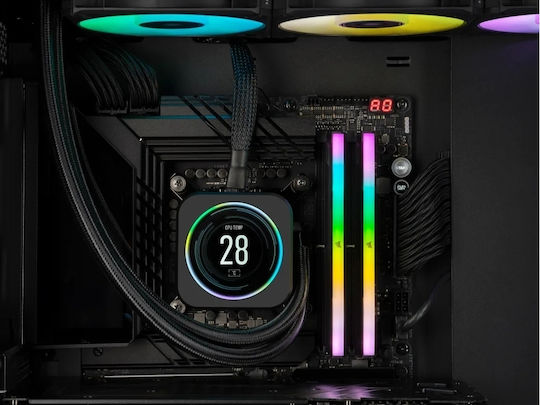 Corsair Vengeance RGB DDR5 32GB RAM με 2x16GB Modules και Ταχύτητα 6400 για Desktop
