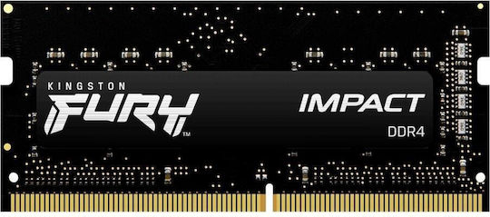 Kingston Fury Impact DDR4 με Module 1x16GB και Ταχύτητα 3200 για Laptop
