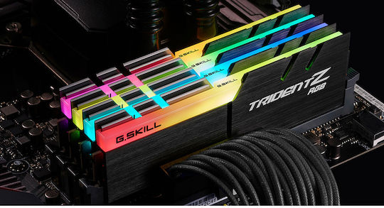 G.Skill Trident Z RGB 128GB DDR4 RAM with 4 Modules (4x32GB) and 4000 Speed for Desktop