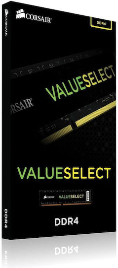 Corsair Value Select DDR4 με Module 1x8GB και Ταχύτητα 2133 για Desktop