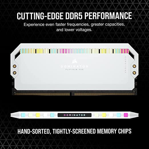 Corsair Dominator Platinum RGB 32GB DDR5 RAM cu 2 module (2x16GB