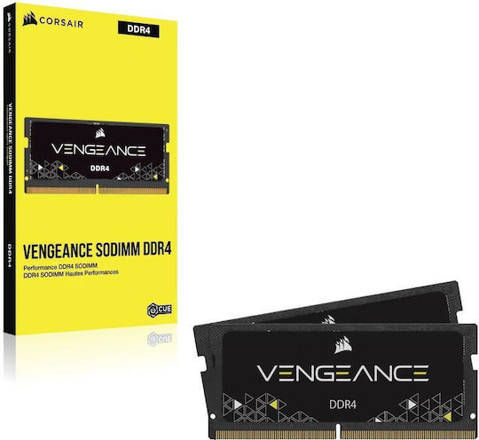 Corsair Vengeance DDR4 32GB RAM με 2x16GB Modules και Ταχύτητα 2933 για Laptop