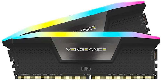 Corsair Vengeance RGB 32GB DDR5 RAM с 2 модула (2x16GB) и Скорост 7000 за Настолен Компютър