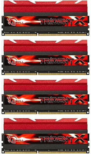 G.Skill TridentX 32GB DDR3 RAM cu 4 module (4x8GB) și Viteză 2400