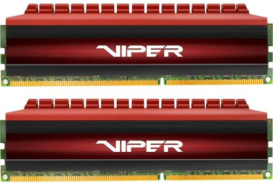 Patriot Viper 16GB DDR4 RAM with 2 Modules (2x8GB) and 3600 Speed for Desktop