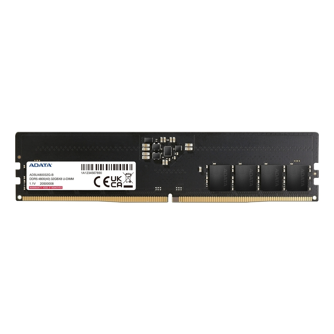 Adata 8GB DDR5 RAM cu Viteză 4800 pentru Desktop (AD5U48008G-S