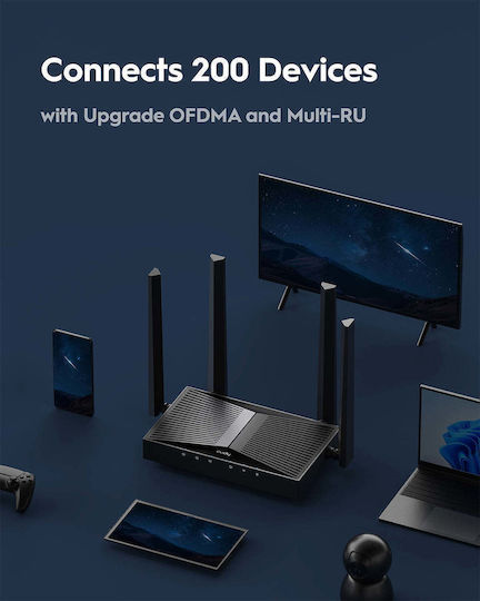 Cudy WR3600H v1 Wireless Router Wi‑Fi 7 with 4 Gigabit Ports