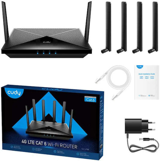 Cudy LT700 v1.2 Ασύρματο 4G Router Wi‑Fi 5 με 4 Θύρες Gigabit