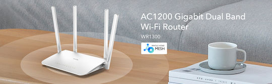 Cudy WR1300 v1 Ασύρματο Router Wi‑Fi 5 με 5 Θύρες Gigabit
