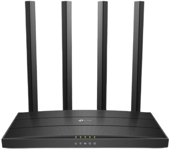 TP-LINK Archer C6 v1 Drahtlos Router Wi‑Fi 5 mit 4 Anschlüssen Gigabit Ethernet