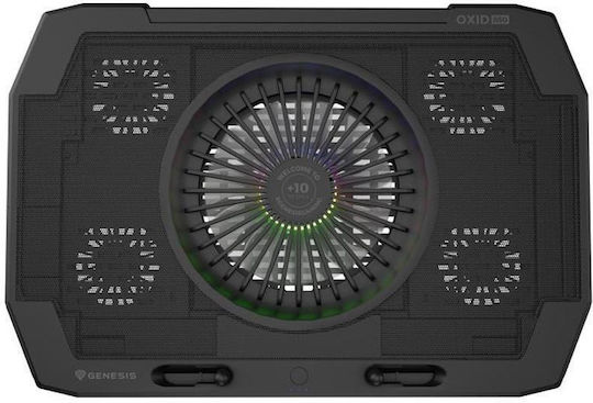 Genesis OXID 850 Cooling Pad για Laptop έως 17.3" με 5 Ανεμιστήρες και Φωτισμό