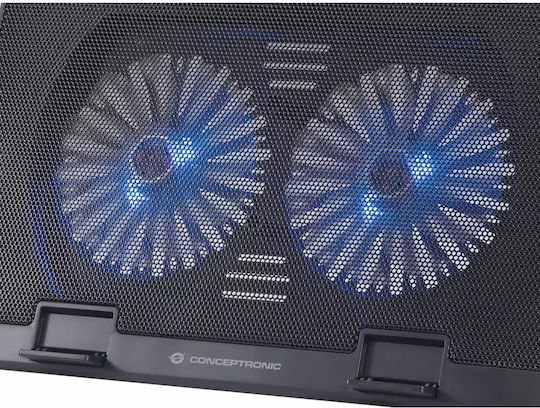 Conceptronic Thana Cooling Pad για Laptop έως 17" με 2 Ανεμιστήρες και φωτισμό