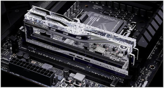 G.Skill Trident Z5 Royal DDR5 32GB RAM with 2x16GB Modules and Speed 6400 for Desktop