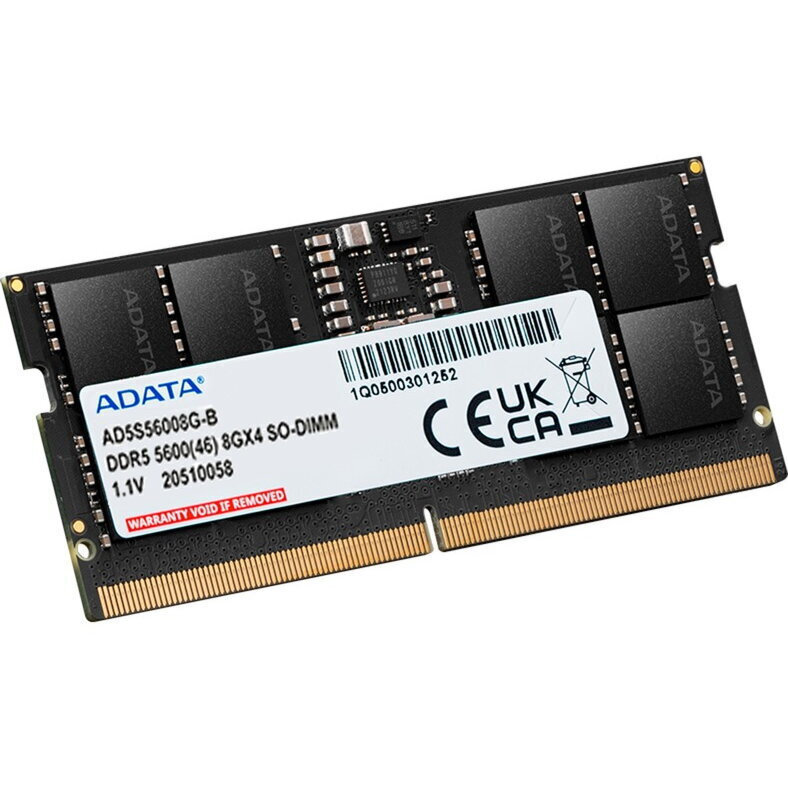 Adata 8GB DDR5 RAM cu Viteză 5600 pentru Laptop (AD5S56008G-S